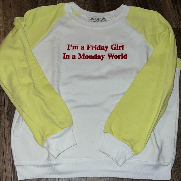 BNWOT Wildfox Size Large Crewneck Sweatshirt - Picture 1 of 4
